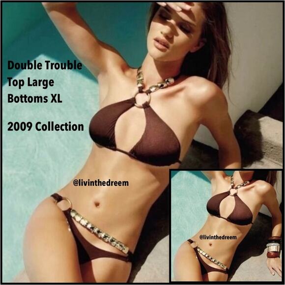 Beach Bunny Double Trouble XL / L Set $$325 - Picture 1 of 13